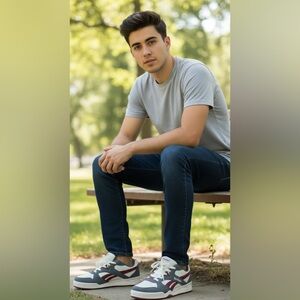 Reebok Men's Dark Blue Slim Jeans